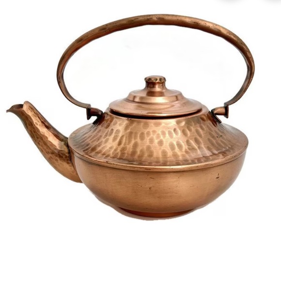 Gregorian Copper Other - Vintage Gregorian Copper Tea Kettle Hand Hammered Rustic USA Decor Artisan